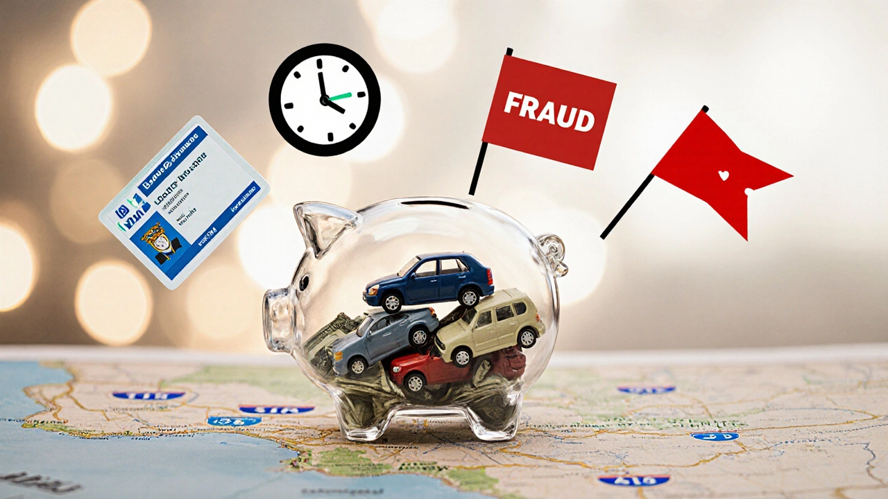 Прозрачная копилка с деньгами и машинками, символизирующая инвестиции в обучение вождению.