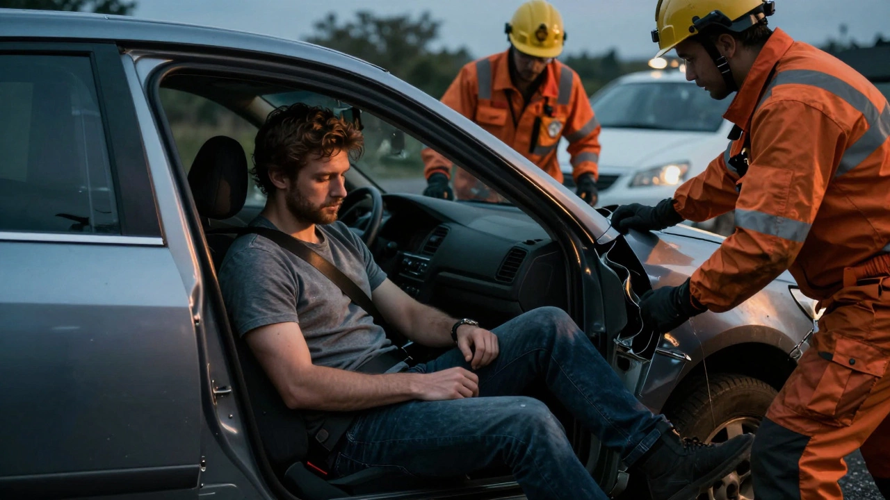 ДТП: водитель с ремнем в безопасности, другой без ремня ранен