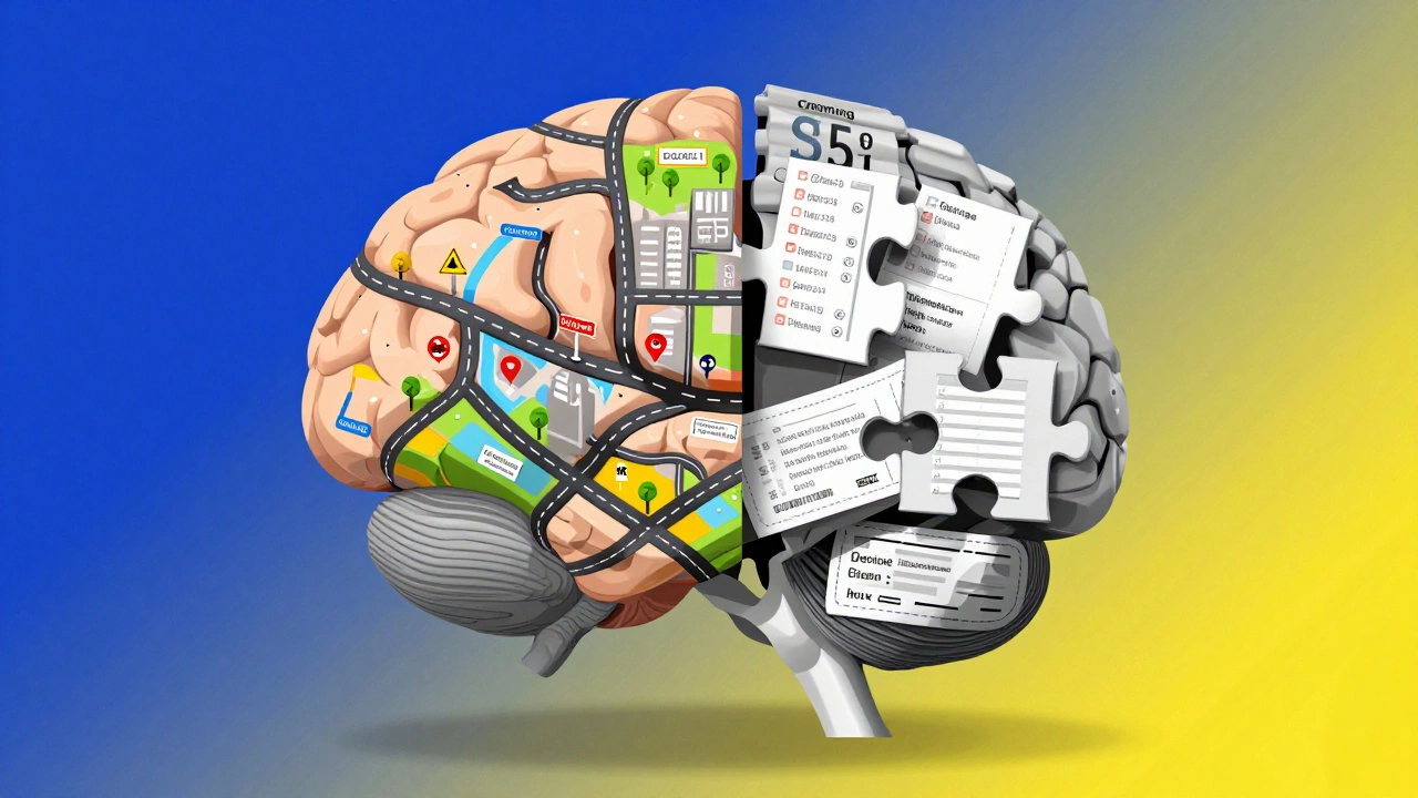 Концептуальное изображение мозга: глубокое обучение против зазубривания